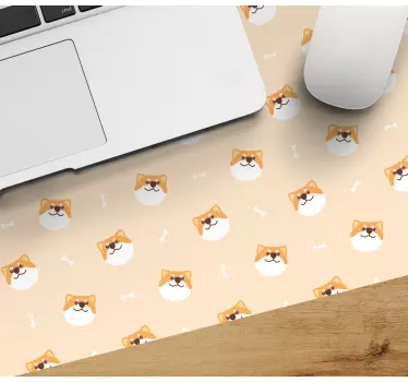 Originele muismat vrolijke shiba gezichten - TenStickers