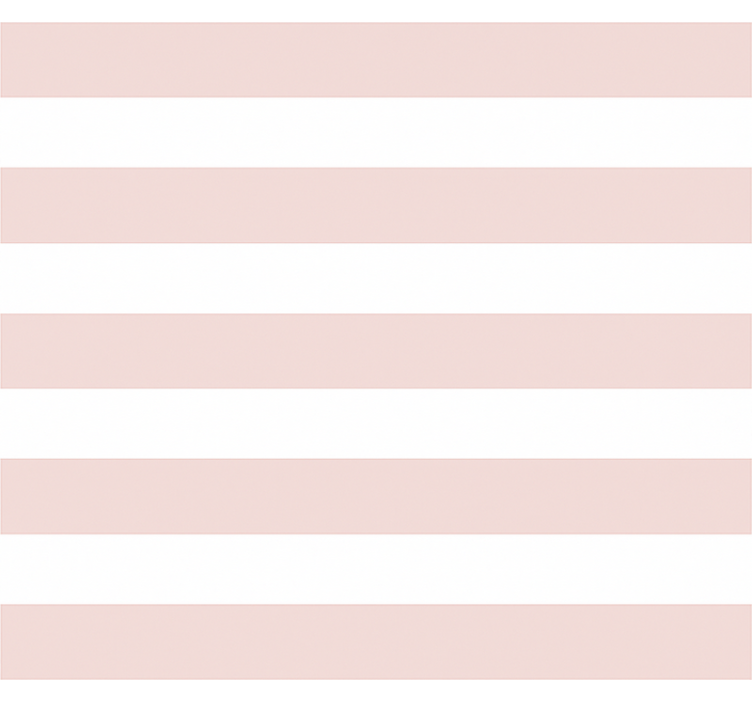 Witte en roze strepen kinderkamer rolgordijn - TenStickers