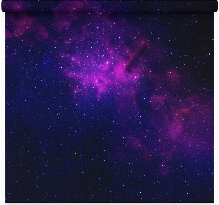 Paarse sterrenstelsel rolgordijn tienerkamer - TenStickers