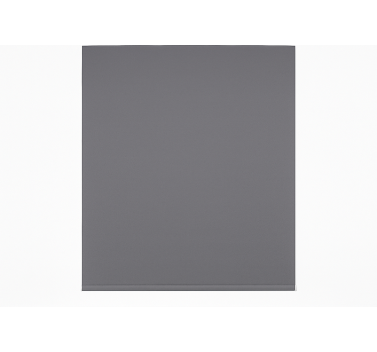 Rechthoekig granietgrijs eetkamer rolgordijn - TenStickers