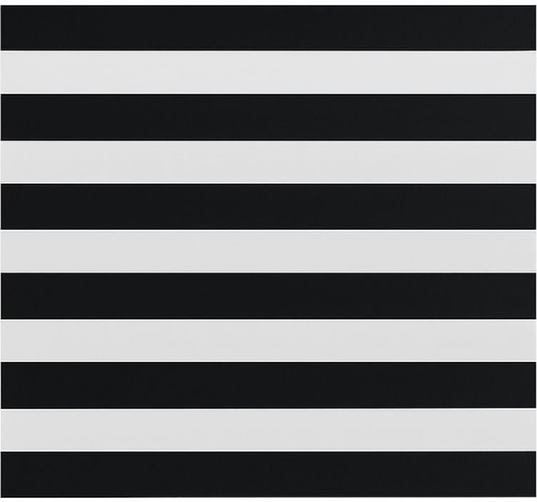 Zwart en transparant gestript eetkamer rolgordijn - TenStickers