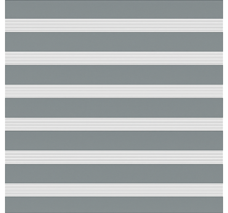 Grijs gestreept patroon rolgordijn eetkamer - TenStickers