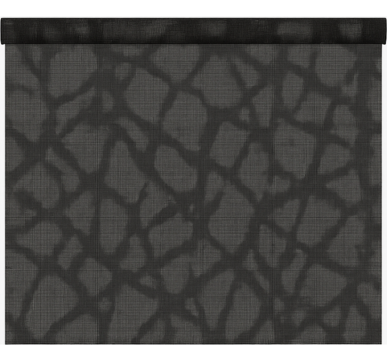 Kantoor rolgordijn doorzichtig zwart/grijs - TenStickers