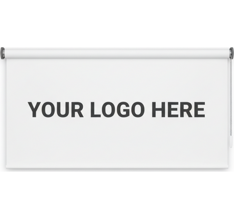 Kantoor rolgordijn met gepersonaliseerd logo - TenStickers