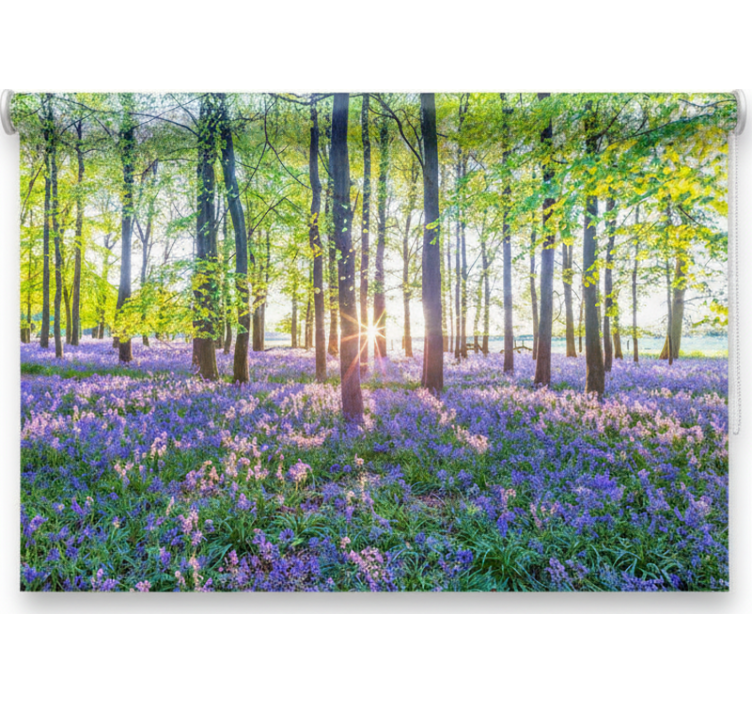 Rolgordijn bomen natuur geïnspireerd modernisme - TenStickers