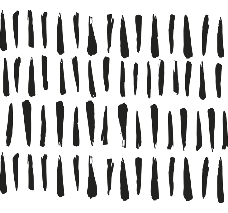 Badkamer rolgordijn elegante zwarte strepen - TenStickers