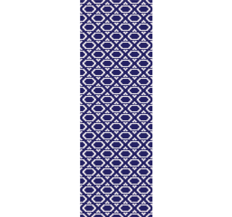 Eetkamer rolgordijn geometrische hexagonale vormen - TenStickers