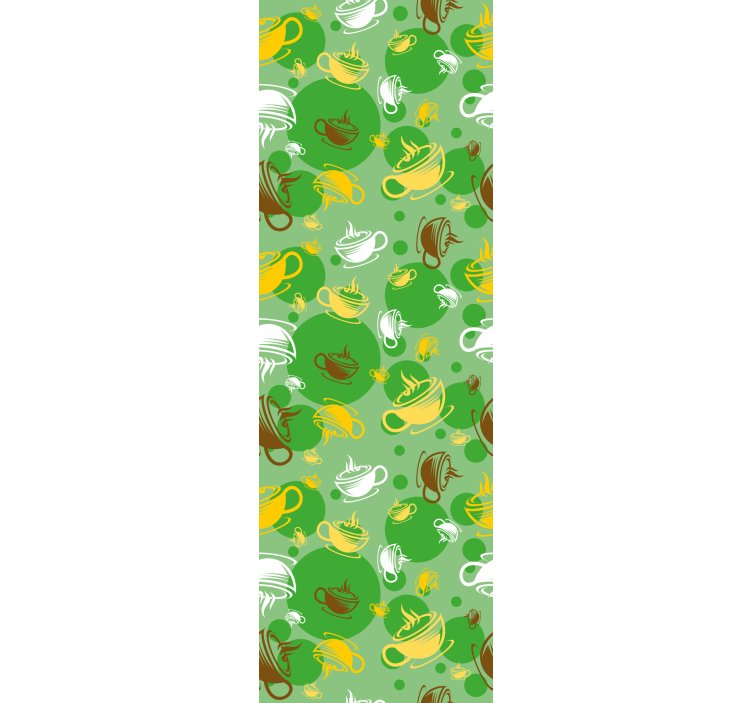 Keuken rolgordijn koffiemok collectie - TenStickers