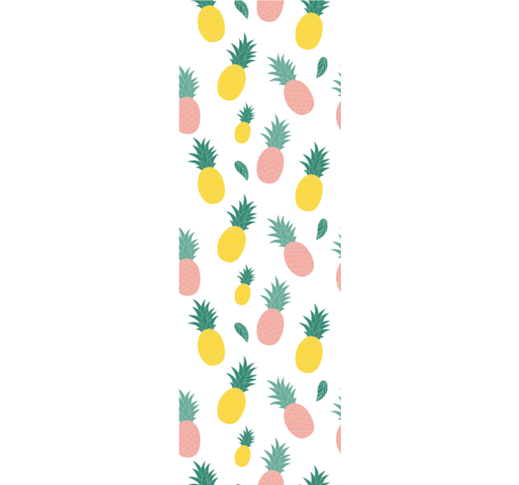 Keuken rolgordijn ananas patroon fruit ontwerp - TenStickers