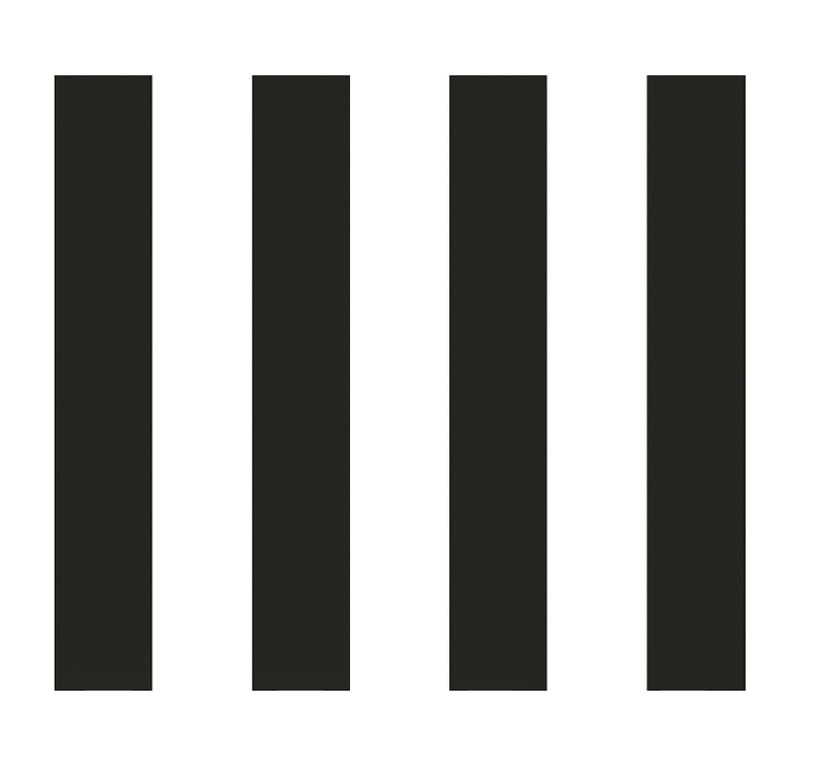 Keuken rolgordijn zwart-witte strepen - TenStickers