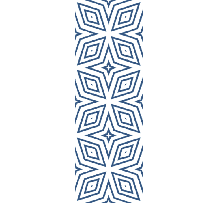 Eetkamer rolgordijn handgemaakt imitatie jute diamanten - TenStickers