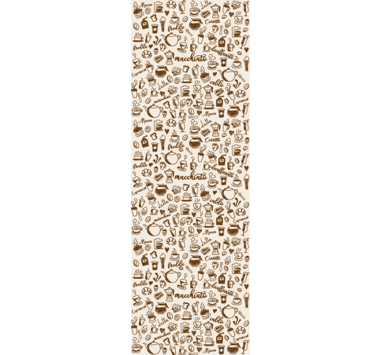 Eetkamer rolgordijn italiaanse koffietraditie - TenStickers