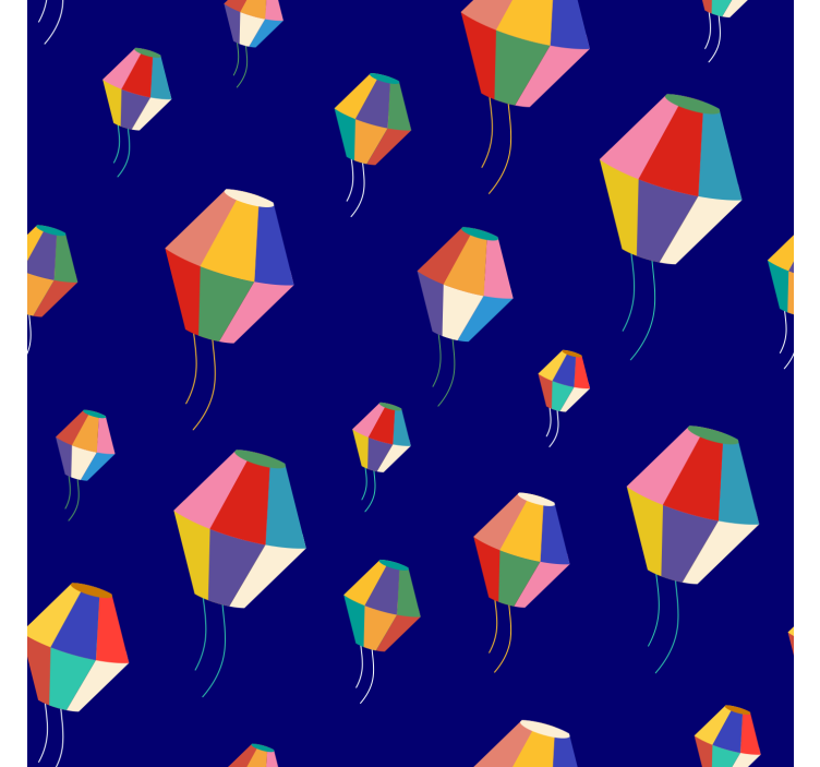 Kinderkamer rolgordijn luchtballonnen - TenStickers