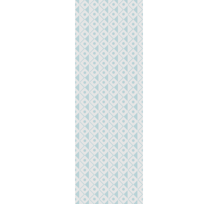 Kinderkamer rolgordijn blauw en witte ruitjes design - TenStickers