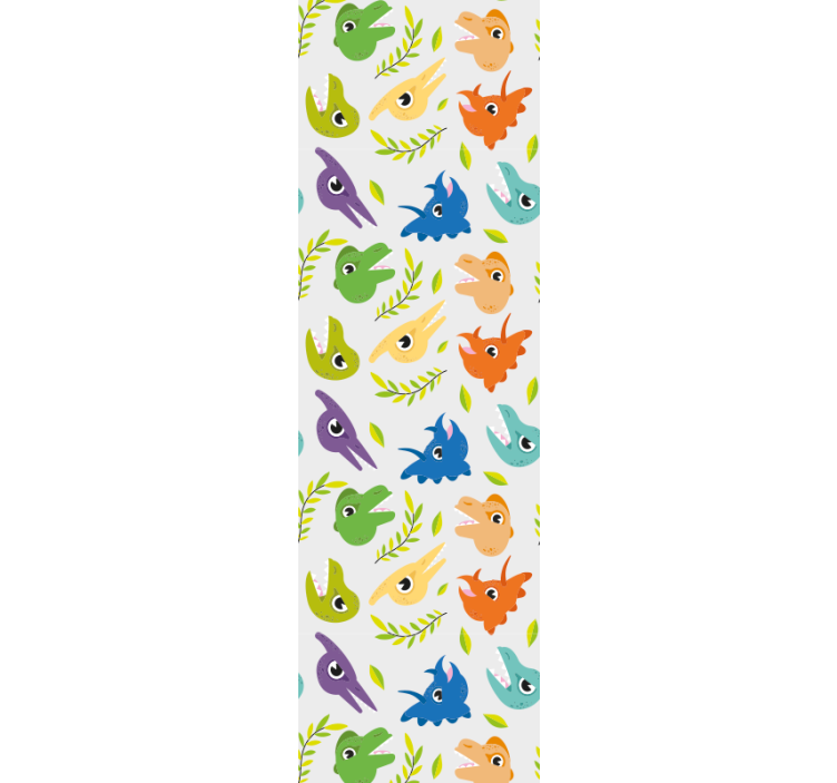 Kinderkamer rolgordijn retro game dinosaurussen - TenStickers