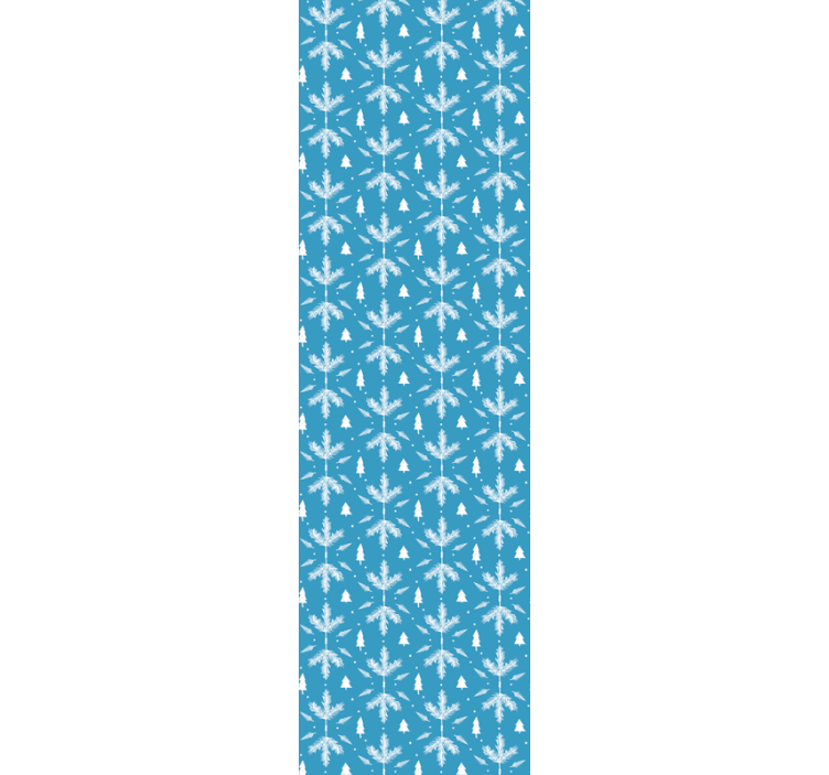 Kinderkamer rolgordijn nordic stijl folk blauw - TenStickers