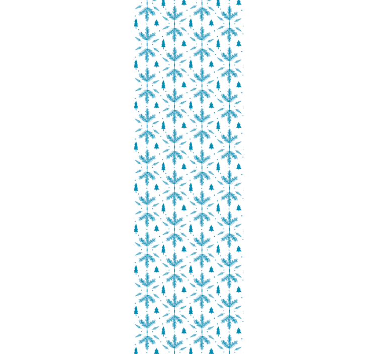 Kinderkamer rolgordijn nordic stijl seizoenen blauw - TenStickers