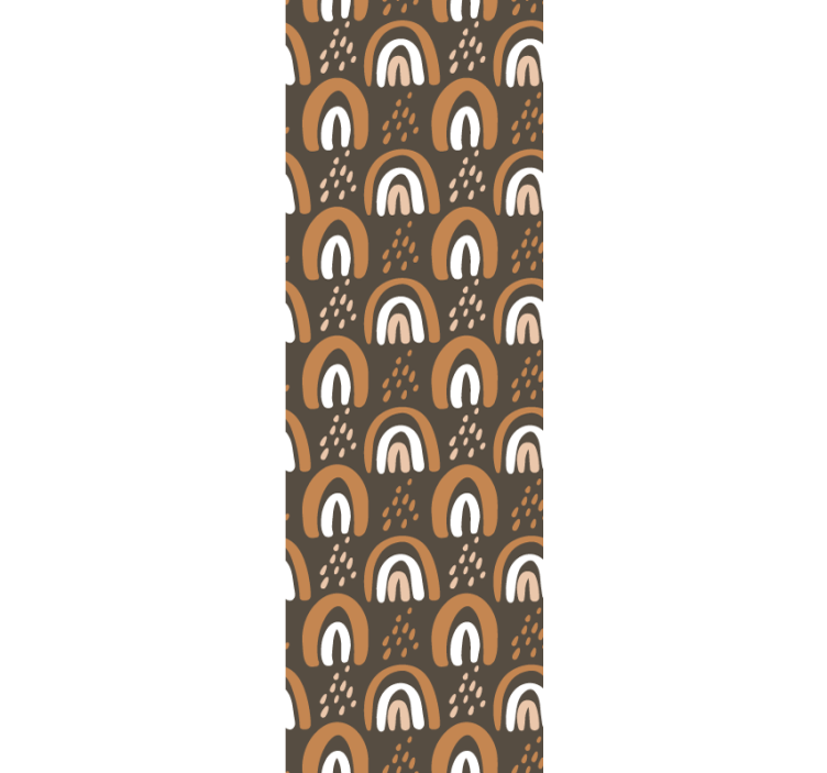 Kinderkamer rolgordijn met regenboogpatroon en druppels - TenStickers