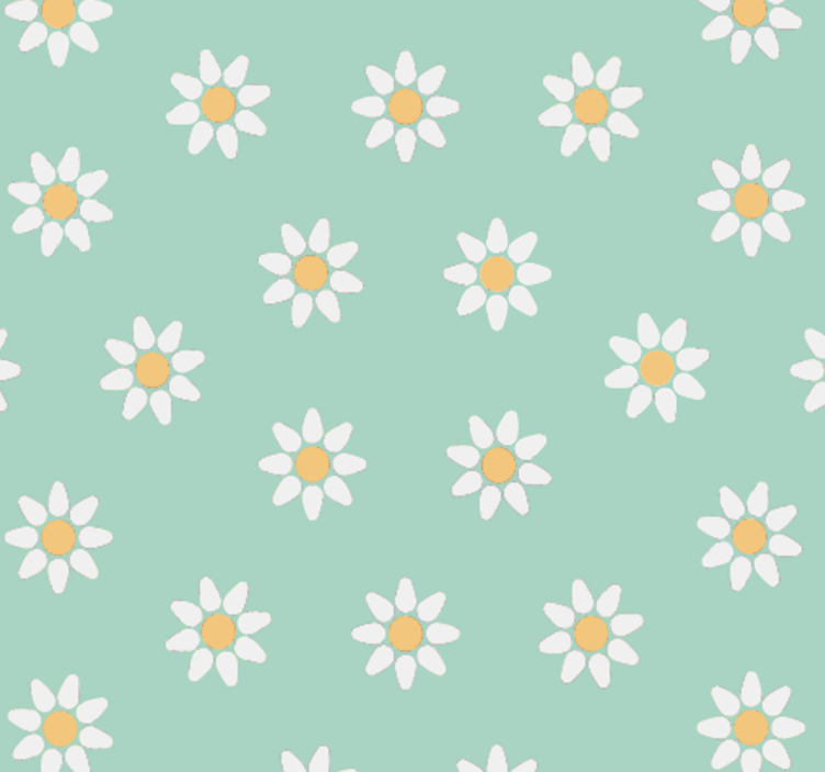 Kinderkamer rolgordijn met bloemenpatroon - TenStickers