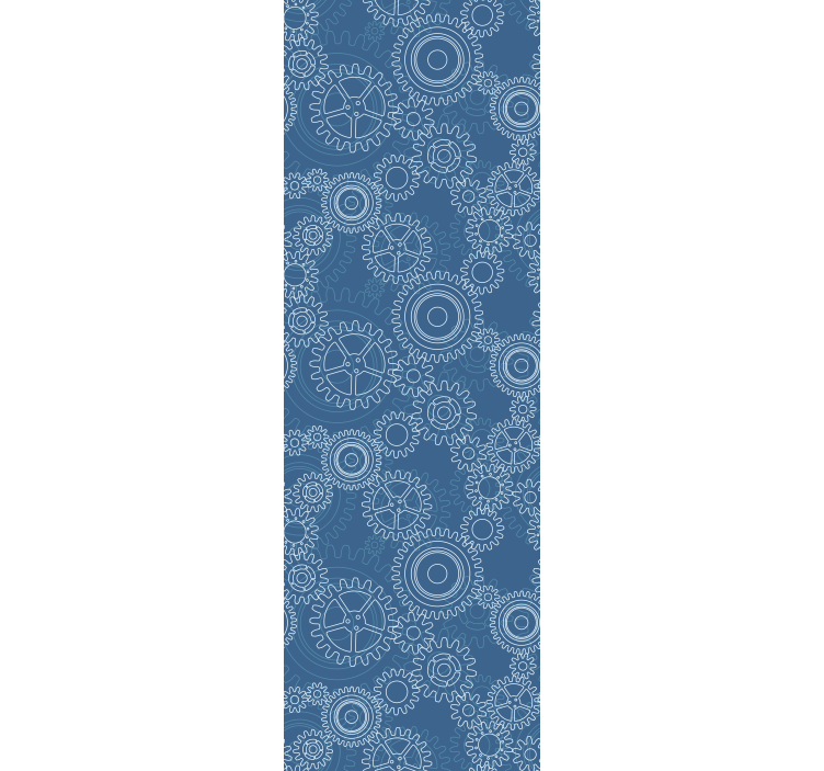 Kantoor rolgordijn 3d mechanisch kettingen patroon - TenStickers