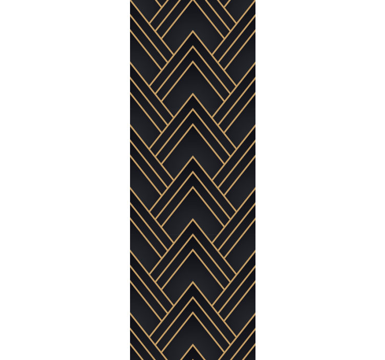 Kantoor rolgordijn geometrische cascade - TenStickers