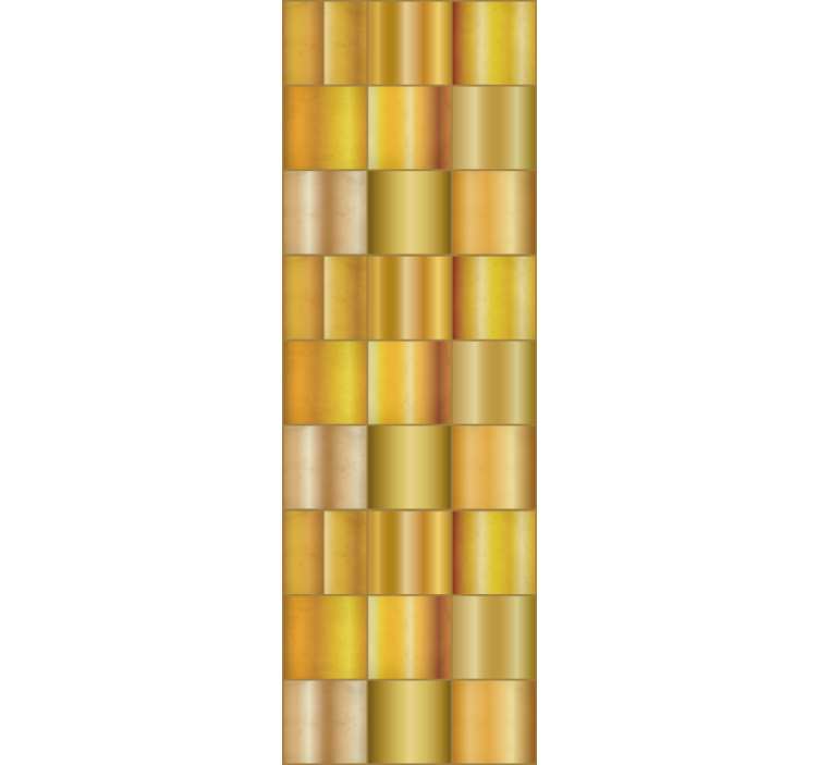 Kantoor rolgordijn gouden gele blokken - TenStickers