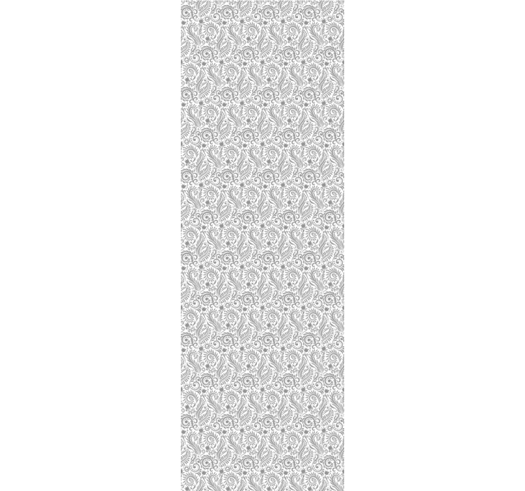 Kantoor rolgordijn met vintage siert bloemen - TenStickers