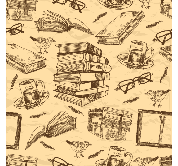Kantoor rolgordijn oude bibliotheek - TenStickers