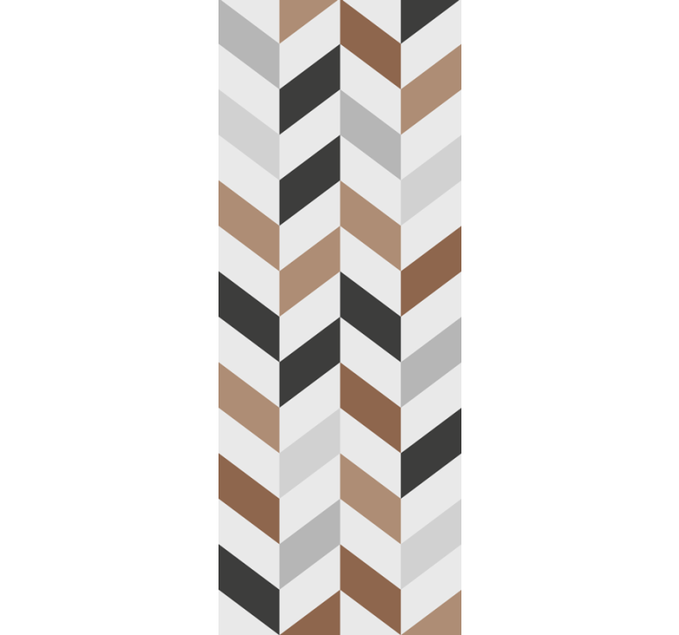 Rolgordijn tienerkamer abstract chevron motief - TenStickers