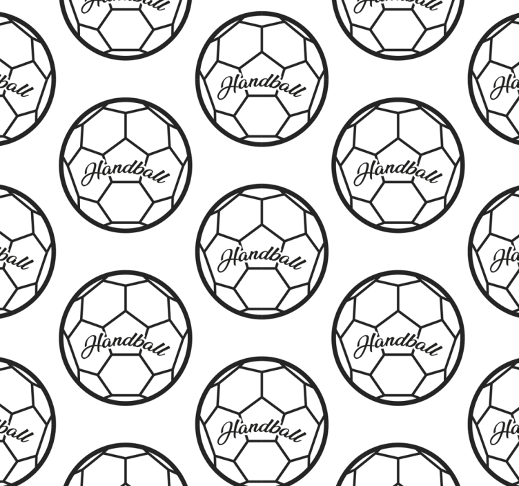 Rolgordijn tienerkamer handbalpatroon - TenStickers