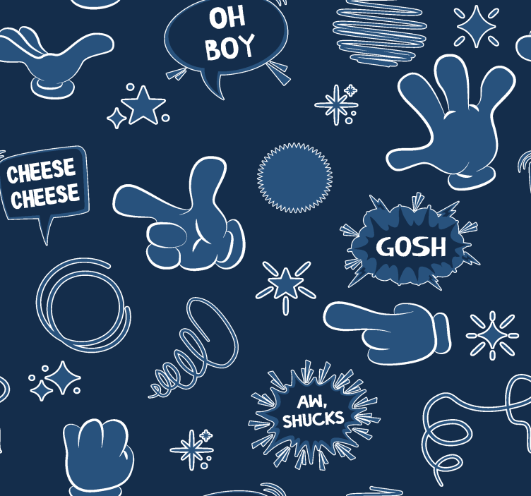 Rolgordijn tienerkamer in stripstijl - TenStickers