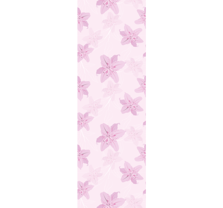 Rolgordijn tienerkamer mooi vrouwelijk bloemenpatroon - TenStickers
