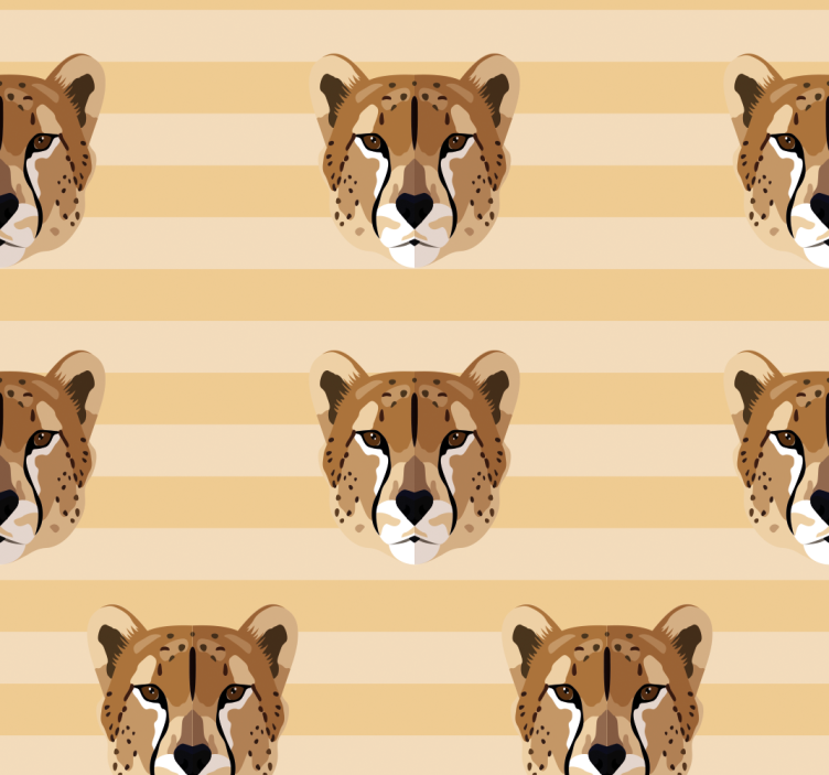 Rolgordijn tienerkamer leopardkop - TenStickers