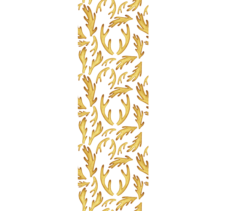 Rolgordijn tienerkamer gouden boho rendieren - TenStickers