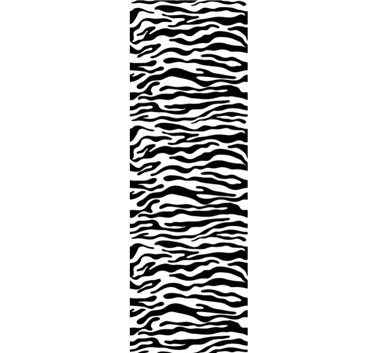Rolgordijn tienerkamer met zebrapatroon - TenStickers