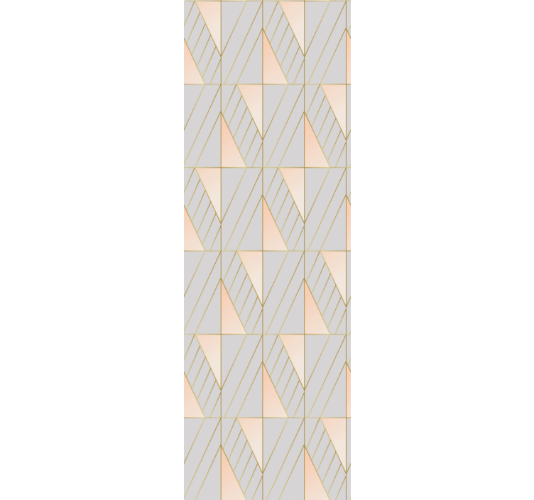 Modern rolgordijn gelaagd geometrische vormen - TenStickers