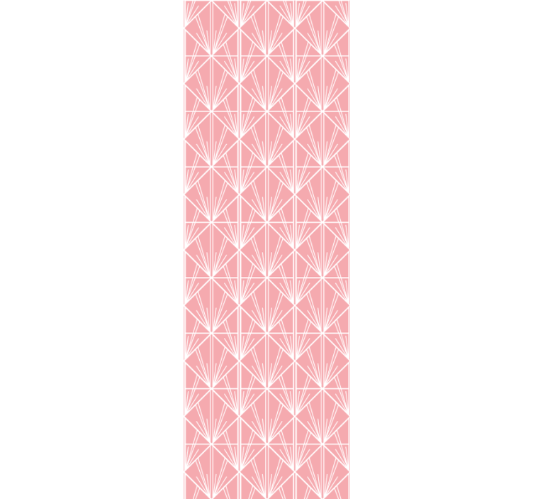 Modern rolgordijn geometrisch roze patroon - TenStickers
