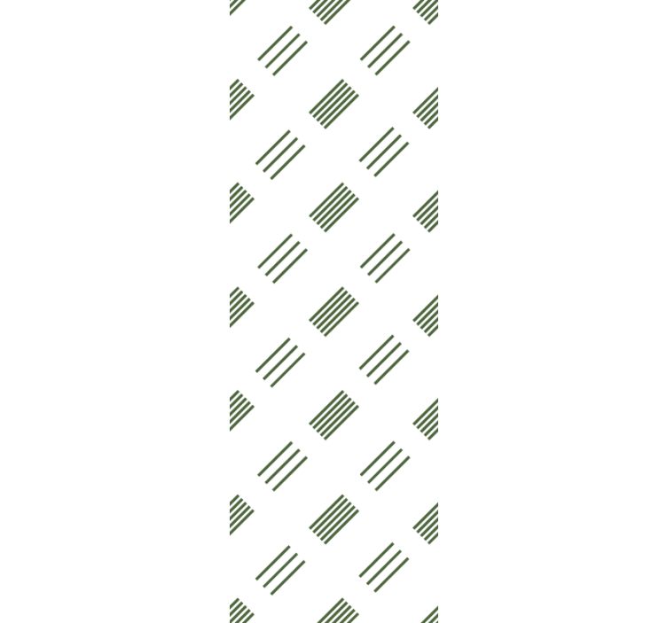 Modern rolgordijn groen en wit modern design - TenStickers