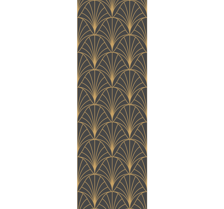 Modern rolgordijn met elegante gouden patronen - TenStickers