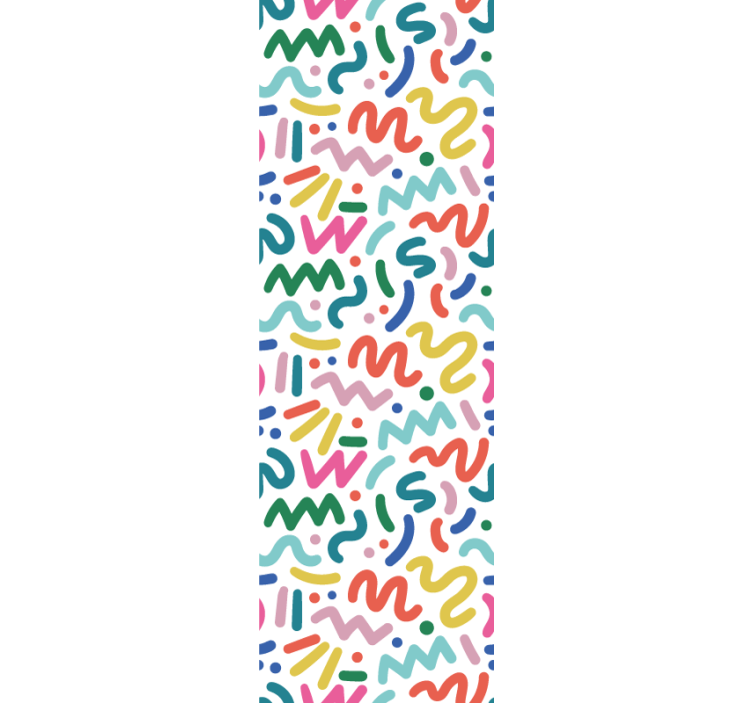 Modern rolgordijn abstract gekleurde vormen - TenStickers