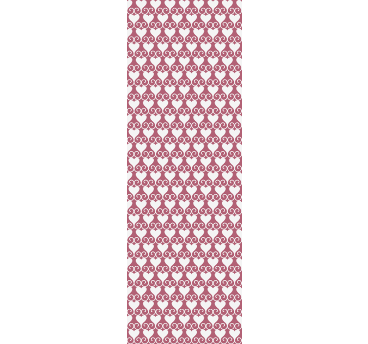 Modern rolgordijn pattern-decor verstrengelde harten - TenStickers