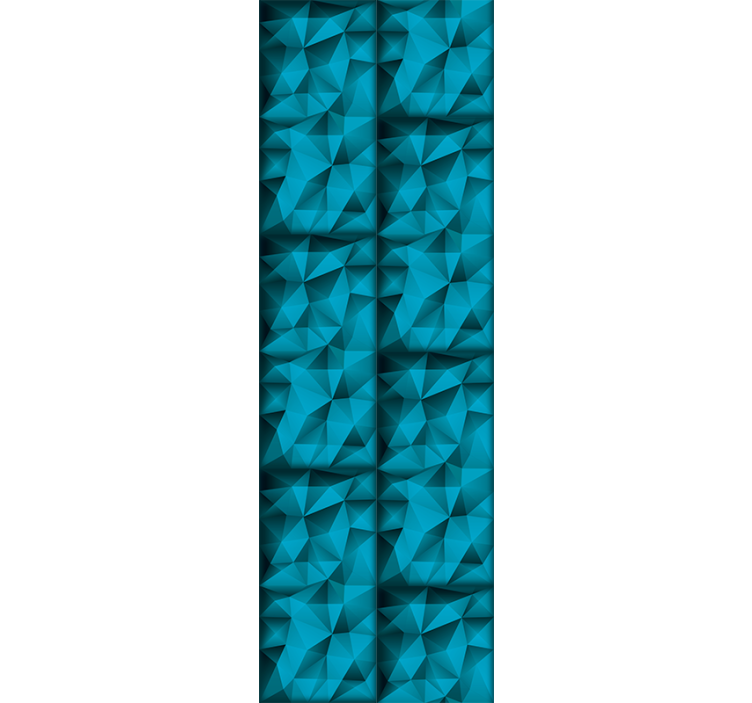 Modern rolgordijn blue diepten in 3d patroon - TenStickers