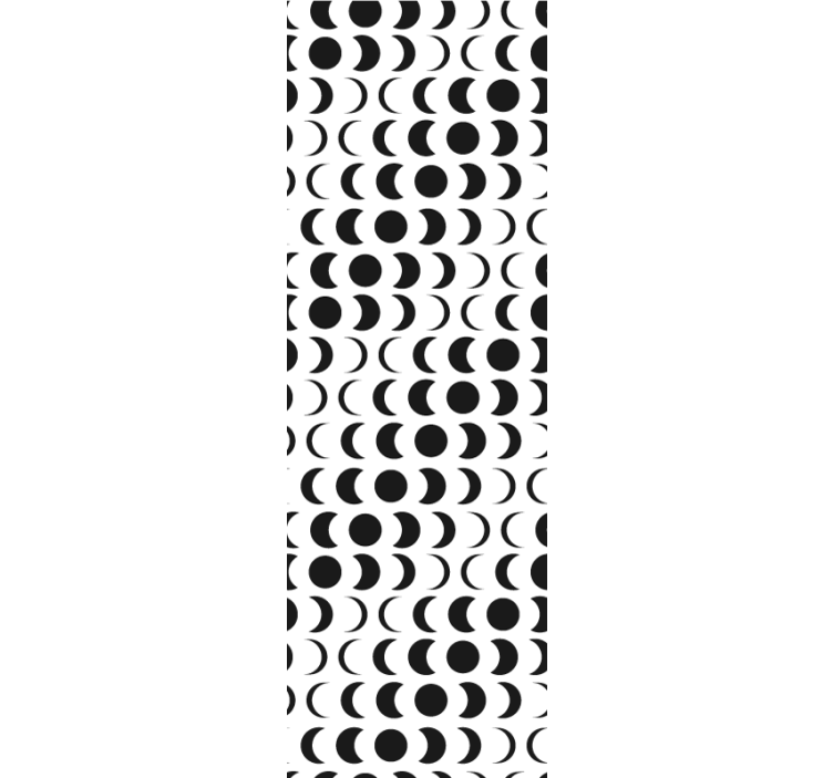 Modern rolgordijn minimalistisch maanenpatroon - TenStickers