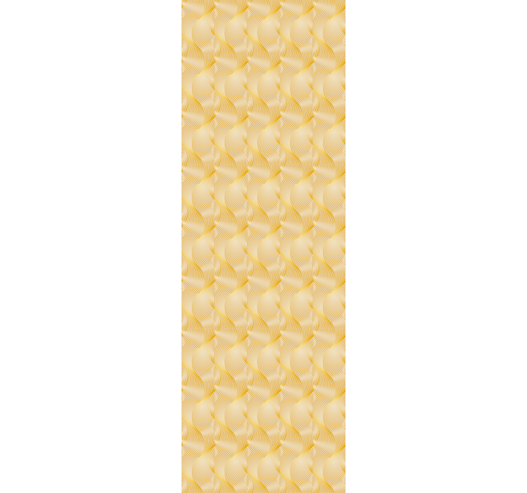 Modern rolgordijn gouden golf illusie - TenStickers
