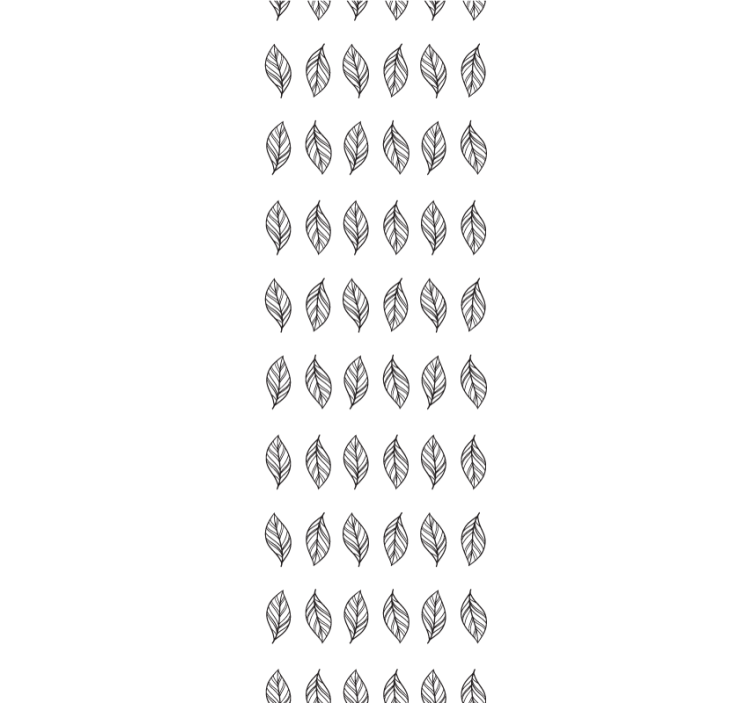 Modern rolgordijn met bladvormige minimalistische strepen - TenStickers