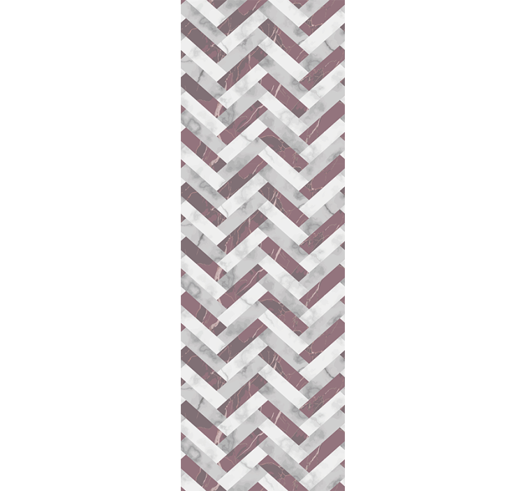 Modern rolgordijn met een patroon in mid-century stijl - TenStickers
