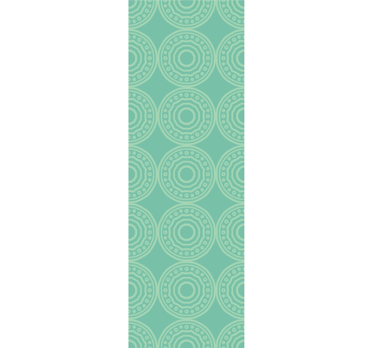 Modern rolgordijn eclectisch stijl cirkelpatroon - TenStickers