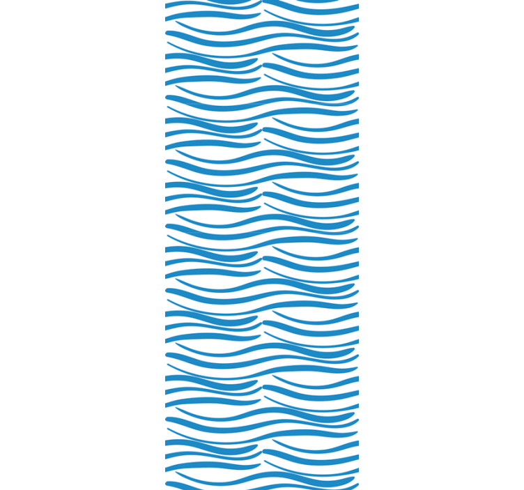 Modern rolgordijn patroon van kleine golven - TenStickers
