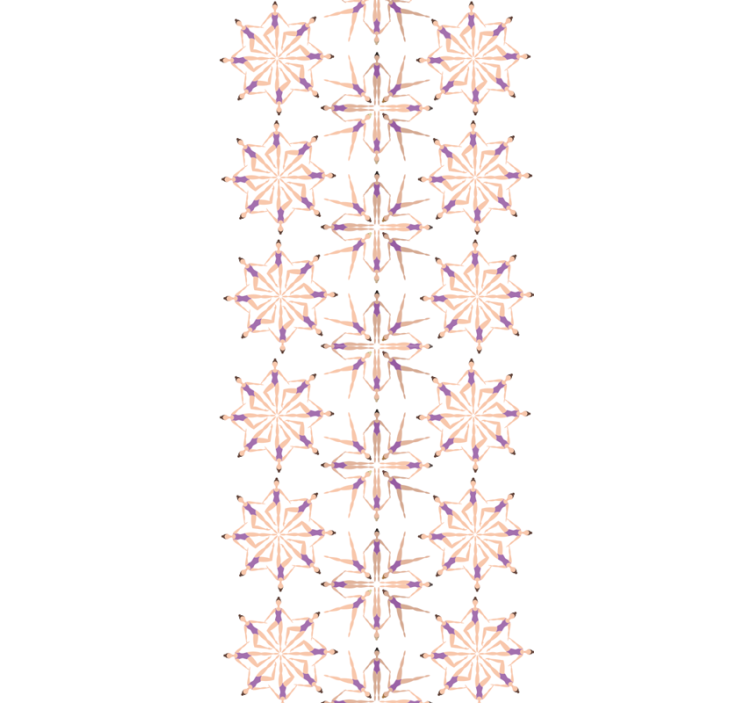Modern rolgordijn met patroon van synchroonzwemfiguren - TenStickers