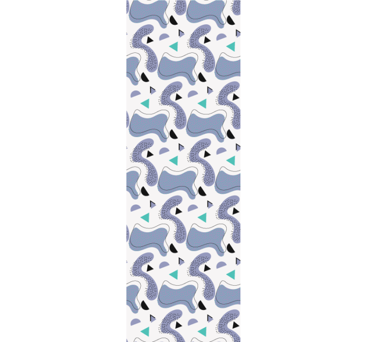 Modern rolgordijn memphis kleurmodel met witte achtergrond - TenStickers